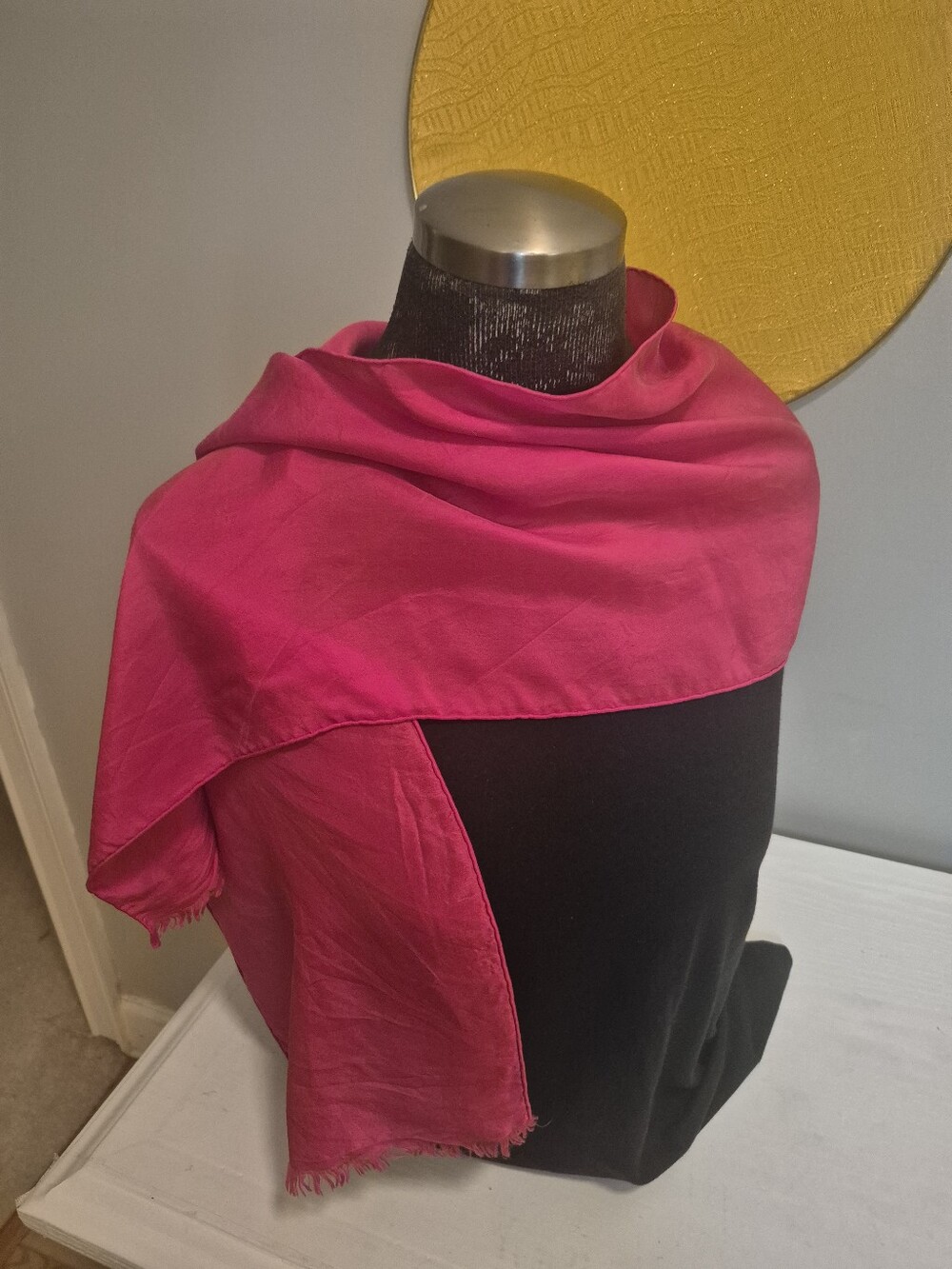 Women’s 100% SILK Red LightweightScarf - Stylish Wrap